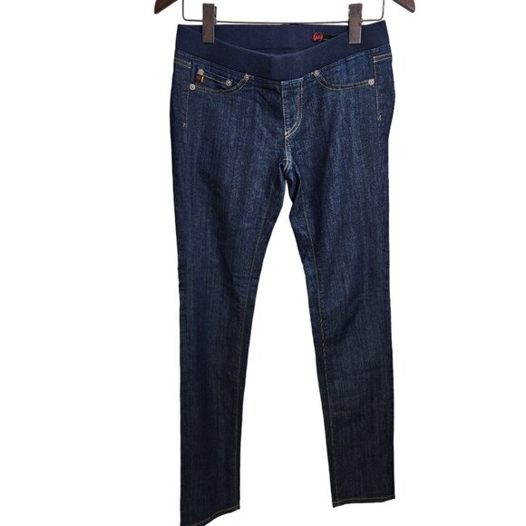 AG Adriano Goldschmied Pull On Skinny Jean Women's Size 28R Blue Denim - Picture 1 of 11
